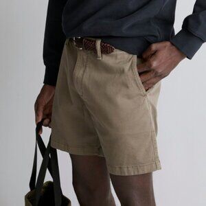 Madewell Men's | 7" Chino Shorts Coolmax Edition in Sage | Size 32